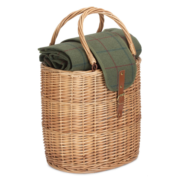 Bay Isle Home Wicker Picnic Blanket Wayfair.co.uk